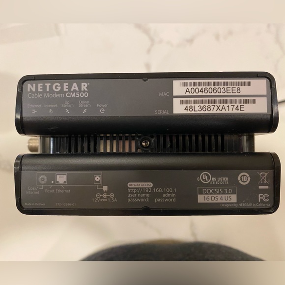 Cable Modem and Router Combo Netgear CM500 / Linksys WRT54G2 V1 - Picture 5 of 7
